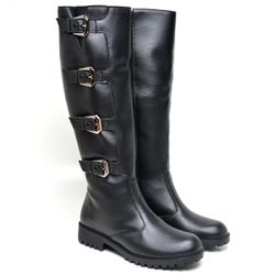 Bota Biker Cano Alto Preta - 9918PRTELLAS - FERRACIOLI OFICIAL