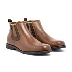 Botina Masculina Andaluz Floater Conhaque - 3003-F... - FERRAGON BOOTS