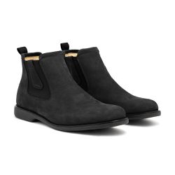 Botina Masculina Andaluz Nobuck Preto - 3003-N001 - FERRAGON BOOTS