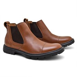 Botina Masculina Frísio Floater Conhaque - 4001-F... - FERRAGON BOOTS