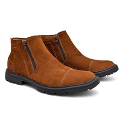 Bota Masculina Ardennes Nobuck Conhaque - 4005-N0... - FERRAGON BOOTS