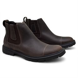 Botina Masculina Lippizzano Mustang Café - 4007-M0... - FERRAGON BOOTS