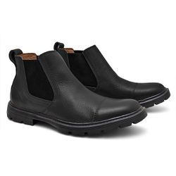 Botina Masculina Frísio Floater Preto - 4001-F001 - FERRAGON BOOTS