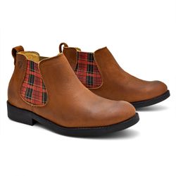 Botina Feminina Pônei Vintage Conhaque / Elástico ... - FERRAGON BOOTS