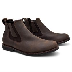 Botina Masculina Andaluz Mustang Café - 3003-M002 - FERRAGON BOOTS