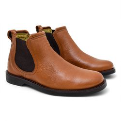 Botina Masculina Shire Chelsea Floater Conhaque - ... - FERRAGON BOOTS