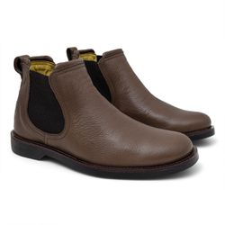 Botina Masculina Shire Chelsea Floater Café - 7010... - FERRAGON BOOTS