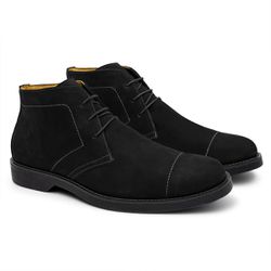 Bota Masculina Angus Nobuck Preto - 7020 - N001 - FERRAGON BOOTS