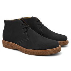 Bota Masculina Caracu Nobuck Preto - 7204 - N001 - FERRAGON BOOTS