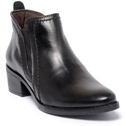 Bota Cano Curto Feminina Ferrile em Couro Salto Bl... - Ferrile