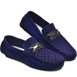 MOCASSIM NOBUCK MOD MARINHO XADREZ - MOCNOBMARIXAD - FG ATACADO