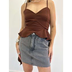 CROPPED NERO MARROM - 9756 MAR - FIDENZA