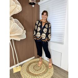 Bata FARM Flor Bordada - FIODORA FASHION STYLE