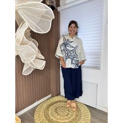 Camisa FARM Mar de Estrelas - FIODORA FASHION STYLE