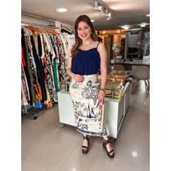 Saia FARM Mar de Estrelas - FIODORA FASHION STYLE