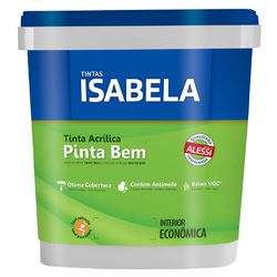 Tinta Acrílica Fosca Isabela Pinta Bem Branco 18L - FITZTINTAS