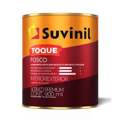 Tinta Acrílica Suvinil Toque Fosco Branco 900ML - FITZTINTAS