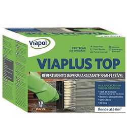 Viaplus Top 18KG - Revestimento Impermeabilizante Semi-flexível - FITZTINTAS