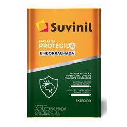 Tinta Acrílica Suvinil Fachada Protegida Emborrachada Branco 18L - FITZTINTAS