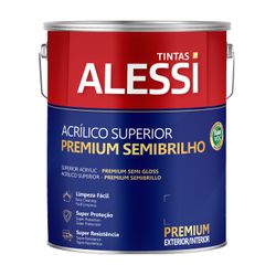 Tinta Acrílica Alessi Premium Superior Semibrilho 3,6L - FITZTINTAS