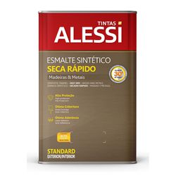 Tinta Esmalte Sintético Brilhante Standard Alessi Branco 18L - FITZTINTAS