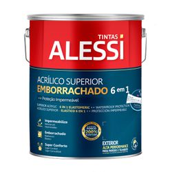 Tinta Acrílica Alessi Emborrachada 6 em 1 200% Branco 3,6L - FITZTINTAS