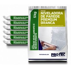 Massa Niveladora de Parede Premium Protec Branca 5KG - FITZTINTAS