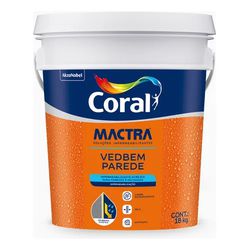 Tinta Impermeabilizante Mactra Vedbem Parede Branco 18KG - FITZTINTAS