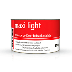 Massa Poliéster Maxi Light 900GR - FITZTINTAS