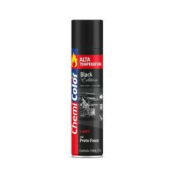 Spray Preto Fosco Alta Temp 350ML - FITZTINTAS