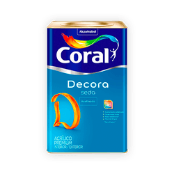 Tinta Acrilica Coral Decora Seda Branco 18L - FITZTINTAS