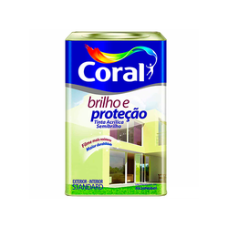 Tinta Acrílica Coral Coralar Semibrilho Branco 18L - FITZTINTAS