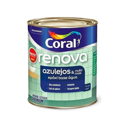 Tinta Epóxi Coral Renova Azulejos Brilhante Branco 900ML - FITZTINTAS