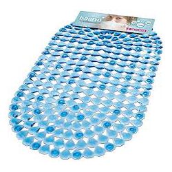 Tapete Banho Plastico Azul 48X32CM - FITZTINTAS