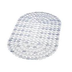 Tapete Banho Plastico Transparente 67X38CM - FITZTINTAS