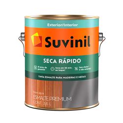 Suvinil Esmalte Brilhante Seca Rapido Base Agua Branco 3,6 L - FITZTINTAS
