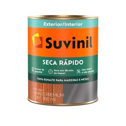Suvinil Esmalte Brilhante Seca Rapido Base Agua Branco 900ml - FITZTINTAS