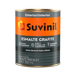 Suvinil Esmalte Fosco Grafite Escuro 900ml - FITZTINTAS