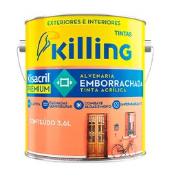 Kisacril Emborrachado Branco 3,6L - FITZTINTAS