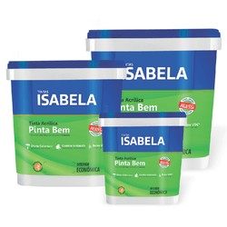Tinta Acrílica Fosca Isabela Pinta Bem Branco 3,6L - FITZTINTAS
