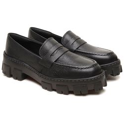 Oxford Mocassim Feminino Em Couro Five Days Solado... - Five Days 