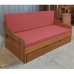 Sofa Cama Tricama Estrela - Madeira Maciça - Móvei... - Flavio Comercio de Moveis de Gramado Ltda
