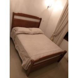 Cama de Casal Dubai - Madeira Maciça - Móveis de G... - Flavio Comercio de Moveis de Gramado Ltda