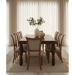 Sala de Jantar Imperial - (08 Cadeiras) - Madeira ... - Flavio Comercio de Moveis de Gramado Ltda