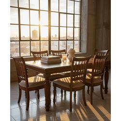 Sala de Jantar Petrol 1,40 x 90 - (06 Cadeiras) - ... - Flavio Comercio de Moveis de Gramado Ltda