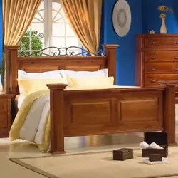 Cama de Casal Peseira Alta Hacienda - Domus Móvel ... - Flavio Comercio de Moveis de Gramado Ltda