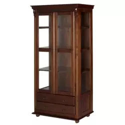 Cristaleira América 1,85 x 42 x 1,00 -Madeira Maci... - Flavio Comercio de Moveis de Gramado Ltda