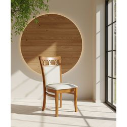 Cadeira Estofada 97 x 47 x 47 Florença - Madeira M... - Flavio Comercio de Moveis de Gramado Ltda