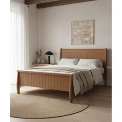 Cama de Casal Milão - Madeira Maciça - Móveis de G... - Flavio Comercio de Moveis de Gramado Ltda