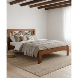 Cama Veranópolis - Madeira Maciça - Móveis de Gram... - Flavio Comercio de Moveis de Gramado Ltda